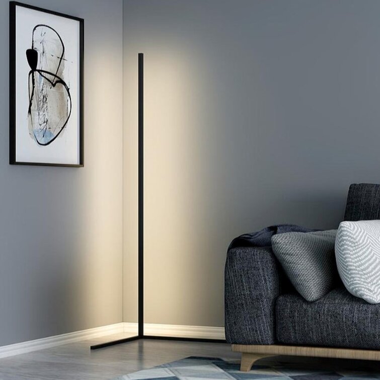 LED Corner Floor Lamp RGB Dimmable Modern Standing Lamp with Remote