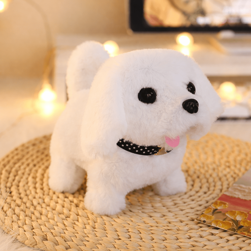 Interactive Plush Puppy Toy Walking Barking Electronic Dog for Kids