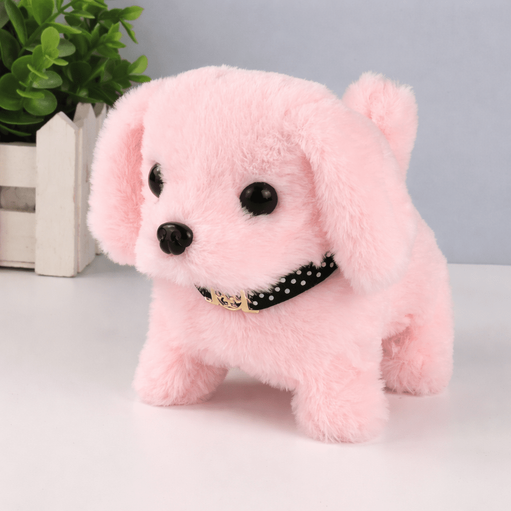 Interactive Plush Puppy Toy Walking Barking Electronic Dog for Kids
