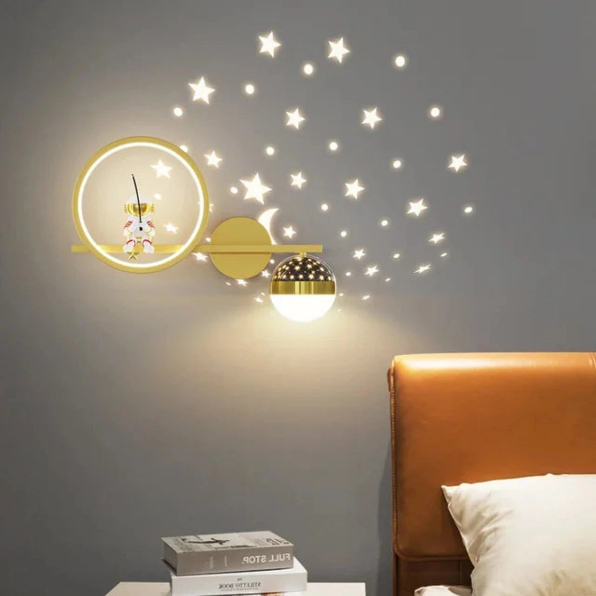 LittleBeam Kids Wall Lamp Soft Warm Night Light for Childrens Room