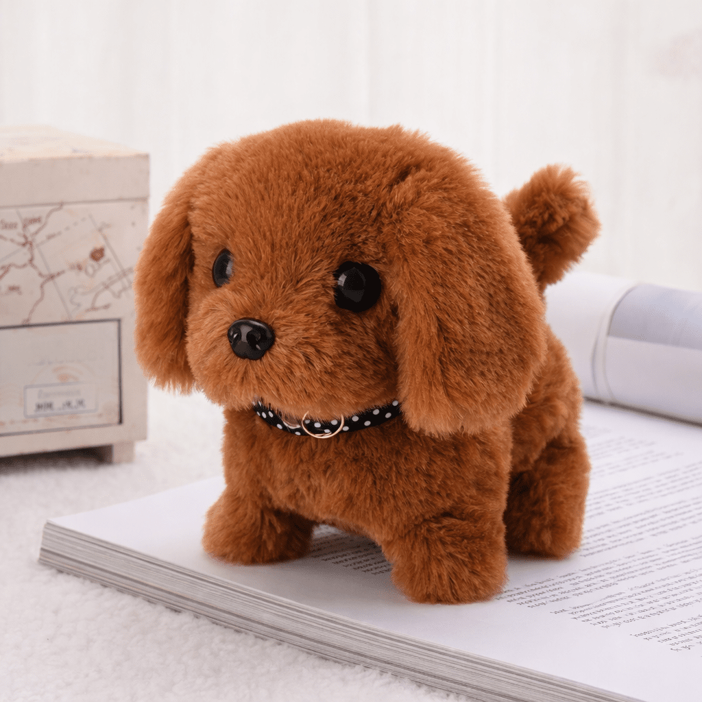 Interactive Plush Puppy Toy Walking Barking Electronic Dog for Kids