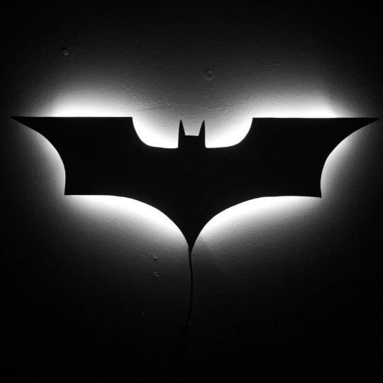 Batman LED Wall Light Dimmable Color Changing Remote Control Lamp